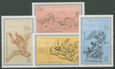 Pitcairn 1982 Weihnachten Engel Zeichnungen von Raffael 222/25 postfrisch