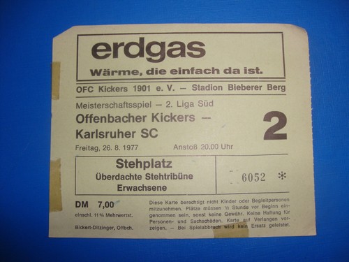 Ticket ofc kickers - 77/78,