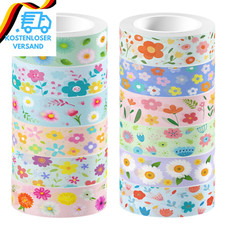 Floral Washi Tape 12 Rollen