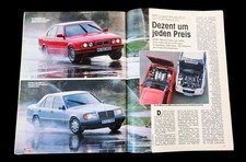 AUTO Zeitung Magazin mit BMW 5er E34 v/s Mercedes W124 400E Testbericht 1989 80