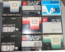 Vcr lvc kassetten basf - vcr,