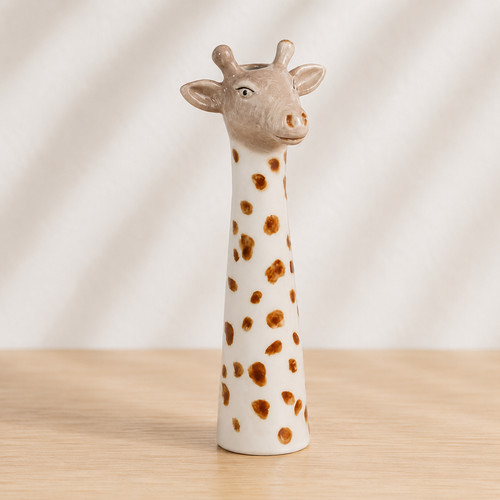 Vase giraffe weiß - vase,