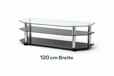 TV Tisch / TV Lowboard Glas