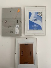 Bilderrahmen , Glas,  7x10 cm  , 3er SET