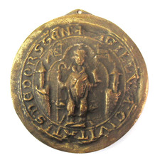 Bronze wandrelief plakette - bronze,