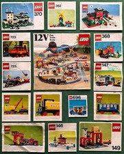 LEGO 12V Konvolut 725 723 134 136 137 146 147 148 149 696 370 362 363 368 741 ..