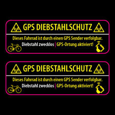 2x ✔ GPS Fahrrad Aufkleber