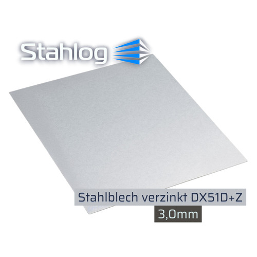 Stahlblech verzinkt 3mm - in,