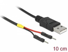 Kabel USB Typ A Stecker  2x Pfostenstecker einzeln zur Stromversorgung - Länge: