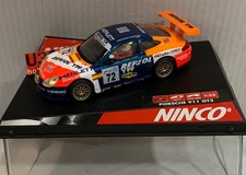 Slot Car ninco 50240 Porsche 911 GT3 R #72 Repsol Gt 24H. Le Mans 2000 Saldana