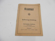 Kramer Hydraulischer Krafheber Bedienungsanleitung Handbuch Service Manual