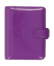 Filofax Pocket Patent Purple Organizer