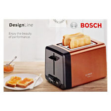 BOSCH TAT4P429 2Schlitz Toaster DesignLine u. Brötchenaufsatz TAT 4 P 429 KUPFER