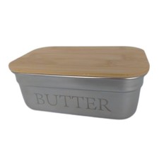 SUMNACON Butterhalter Edelstahl Deckel Dose Arbeitsplatte Aufbewahrung