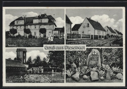Vieselbach ansichtskarte - vieselbach,,