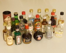 22 Miniatur Schnapsflaschen aus dem Ausland