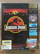 Jurassic Park IBM PC mit Disketten, Sammler Big Box 1993