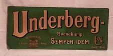 Sehr alte Reklame "Underberg