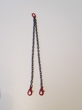 2er Kettengehänge, Krankette, Ketten 8cm, 1:50  Haken geschlossen