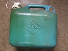 alter ARAL Reserve Kanister 5 Liter  Benzin, Diesel   Aralblau Benzinkanister