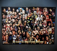 Poster "30 Jahre Wrestling" im A2 (XL) Format _ WWE _ WWF _ WCW _ AEW #