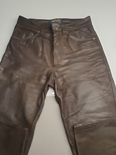 Damen lederjeans braun - damen,
