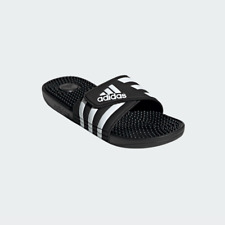 Adidas ADISSAGE Badelatsche/ Klettverschluss/Massagenoppen /Schwarz/ F35580 / Q1