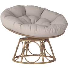 Papasansessel Rattan 360°