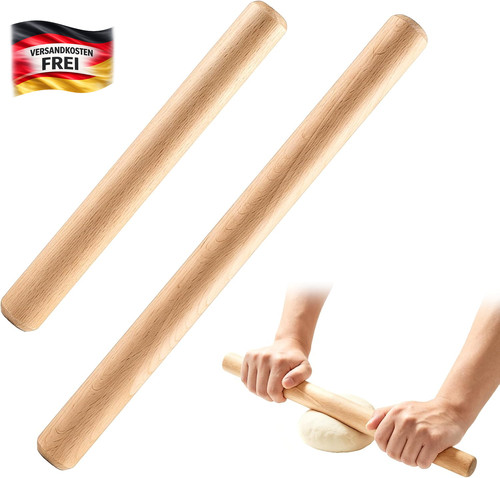 Teigroller holz set - holz, cm