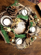 Adventskranz rustikales Design