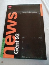 Audi Pressemappe Genf 93 – Original Press Information Englisch (inkl. Diskette,