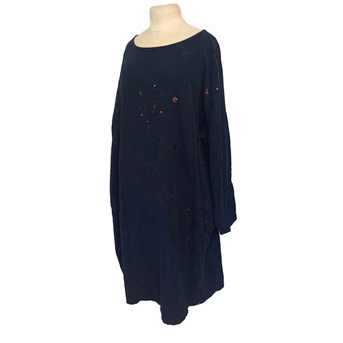 Damen feincord kleid - feincord, blau