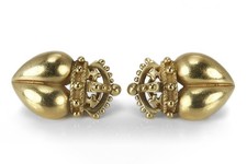 Barry Kieselstein Cord Ohrclips Heart Crown 750 Grüngold [BRORS 17120]