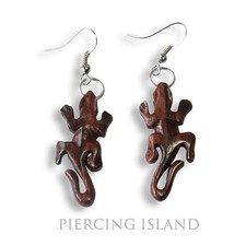 Kleine Gecko Ohrringe Hänger