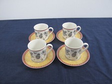 Gallo Villeroy Boch Switch Plantation 4x Kaffeetasse + Untertasse