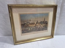 original Stich Grafik Druckgrafik um 1850  Kitzingen Biedermeier Unterfranken
