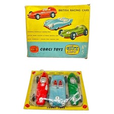 *CORGI TOYS* GIFT SET NO.5 BRITISH RACING CARS VANWALL LOTUS B.R.M OVP