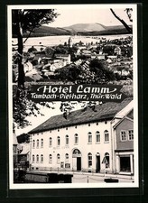 Tambach-Dietharz /Thür. Wald, Ortsansicht, Hotel Lamm, Ansichtskarte 