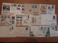 Deutsches Reich Gebiete # 33 Briefe Postkarten R-Brief # gestempelt # Konvolut