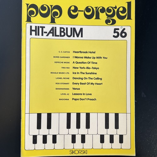 Noten pop orgel - noten,