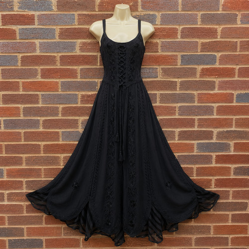 Damen maxikleid schwarz - maxikleid,