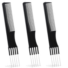 3er set stielkämme schwarz - 3er-set,