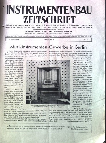 Musikinstrumenten gewerbe - musikinstrumenten-gewerbe, in