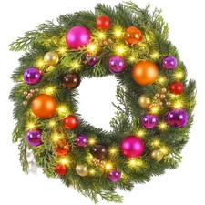 Weihnachtskranz led batterie - led,