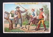 LIEBIG Sammelbilder * Die Bauern und der Esel * ( 1 Bild )