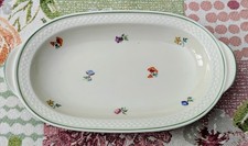 1 kleine Servierplatte: Streublümchen - Thomas Bavaria - cremefarbenes Porzellan