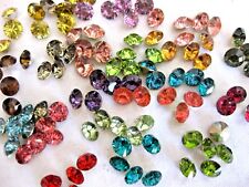 Strass Steine Spitz-Boden,7mm,Glitzersteine,zum Basteln,Farbe,Menge wählbar,ss34