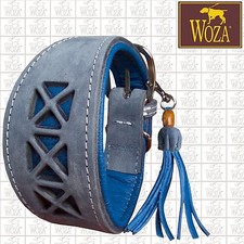 WOZA Premium Windhundhalsband Vollleder Quaste Rindnappa Greyhound Collar G71102