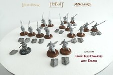 Zwerge - Iron Hills Dwarf with Spear - zur AUSWAHL - teilbemalt - Resin - GW