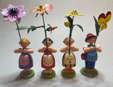 4 x ältere " WEHA " Blumenkinder Original Erzgebirge - DDR
